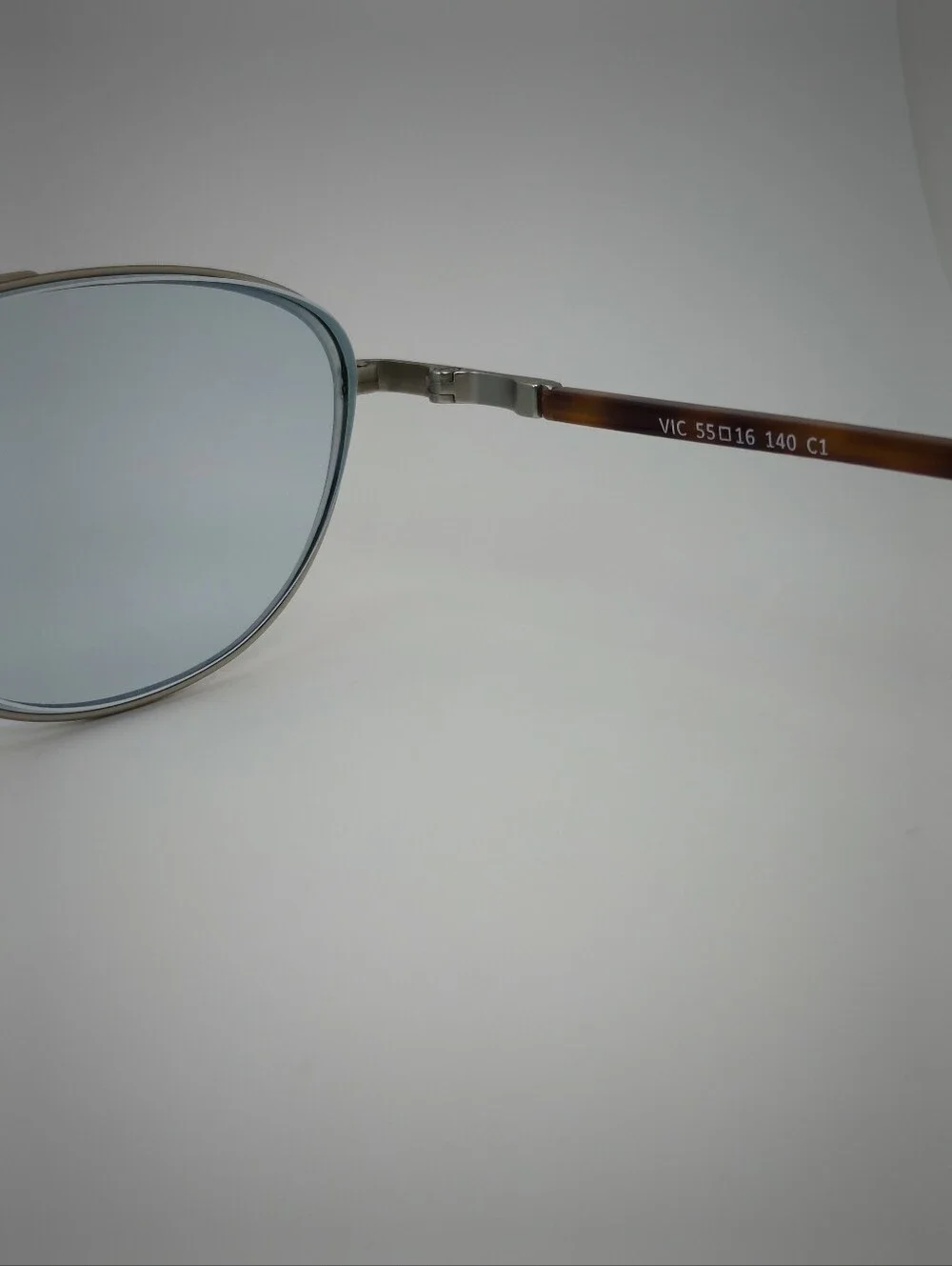 Vic. Small Brushed Silver Aviator. Double Bar Strength. Smaller Size.N